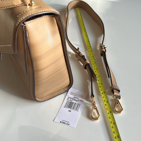 Michael Kors Kinsley Medium Top Handle Satchel shoulder/crossbody bag Dark Khaki - Picture 11 of 11